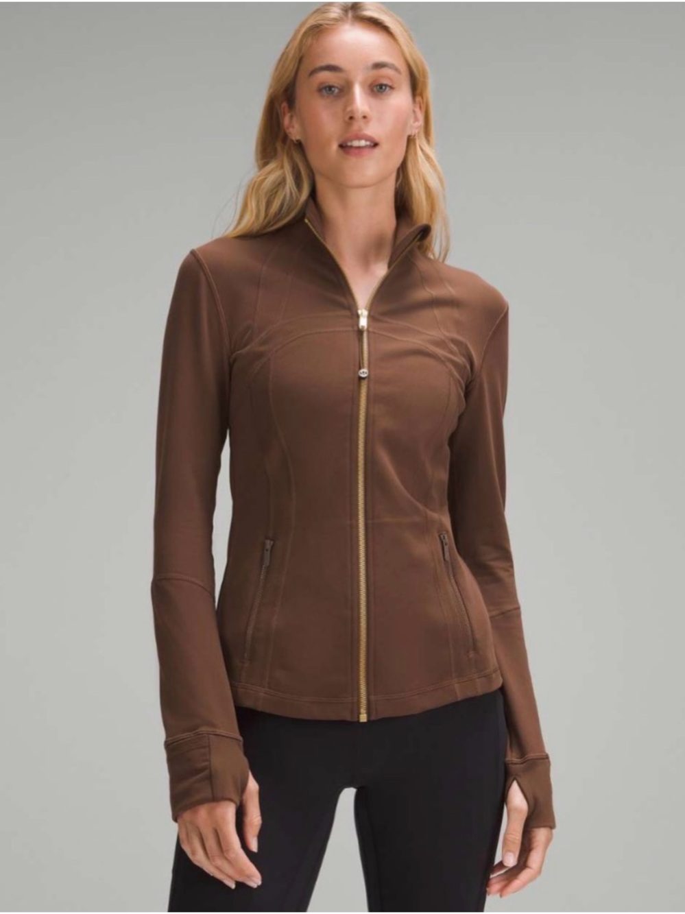 lululemon define jacket luon Java/gold size 8